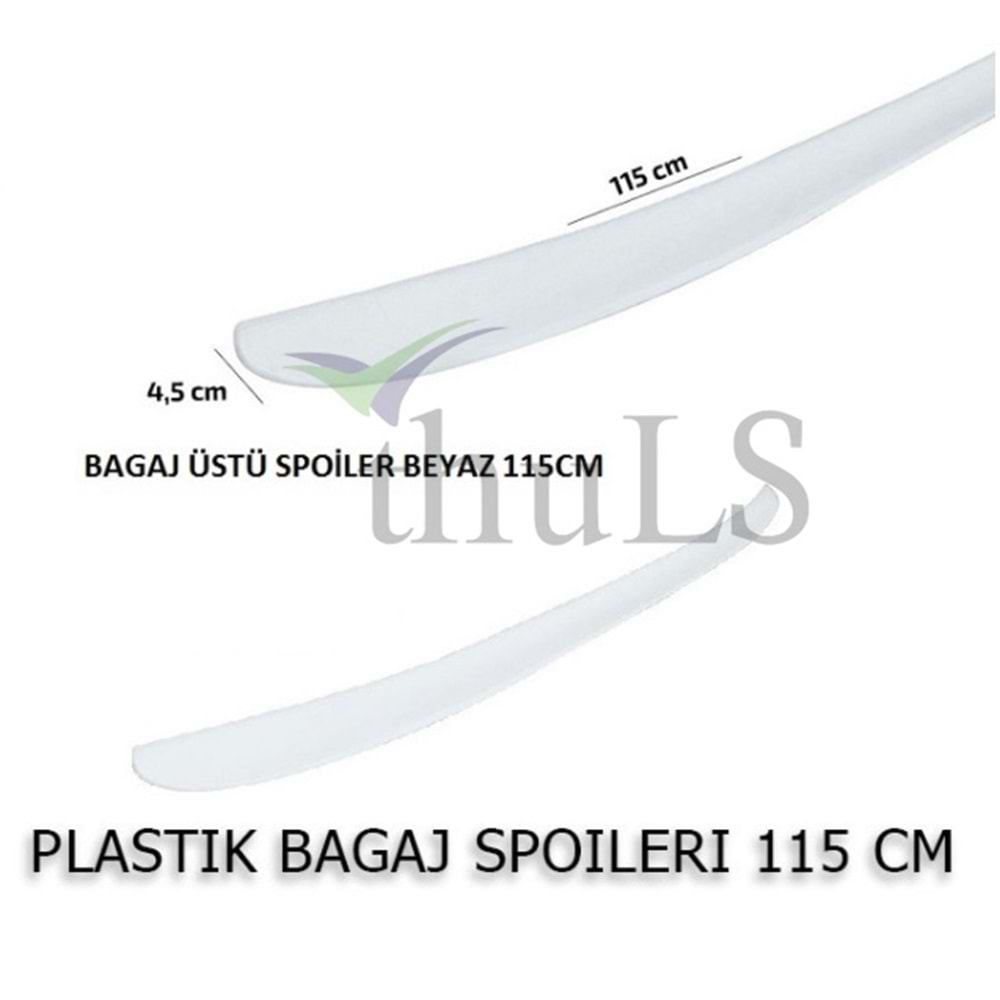 3M PLASTİK SPOILER SAL.BEYAZ 115 CM.
