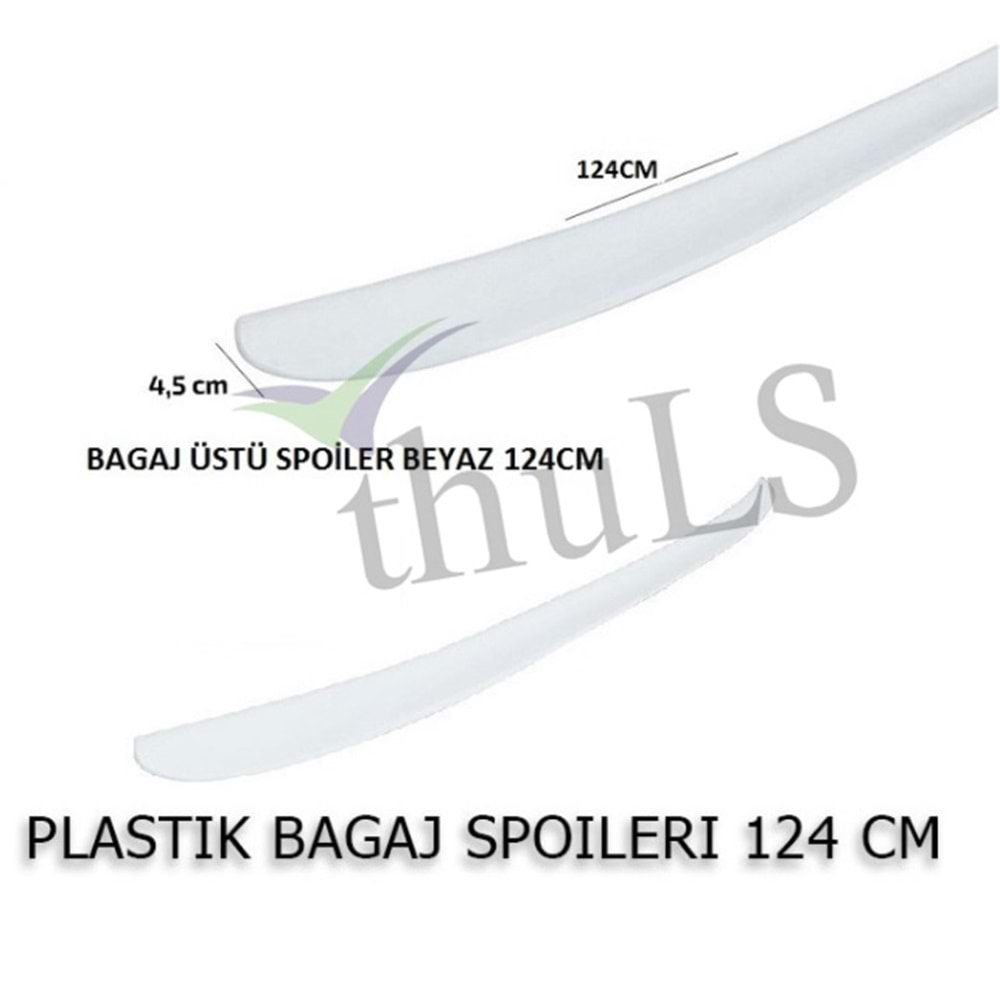 3M PLASTİK SPOILER SAL.BEYAZ 124 CM.