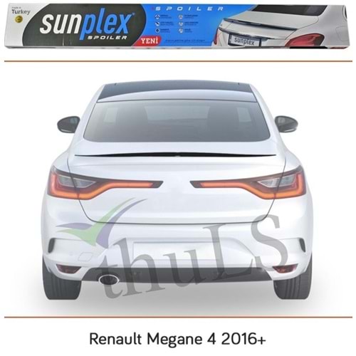 SPOILER SUNPLEKS RENAULT MEGANE 4 2016-2023 PIANO BLACK