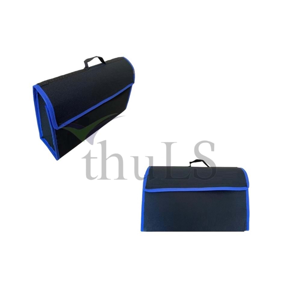 BAGAJ ÇANTASI AVADANLIK SİYAH-MAVİ ŞERİTLİ