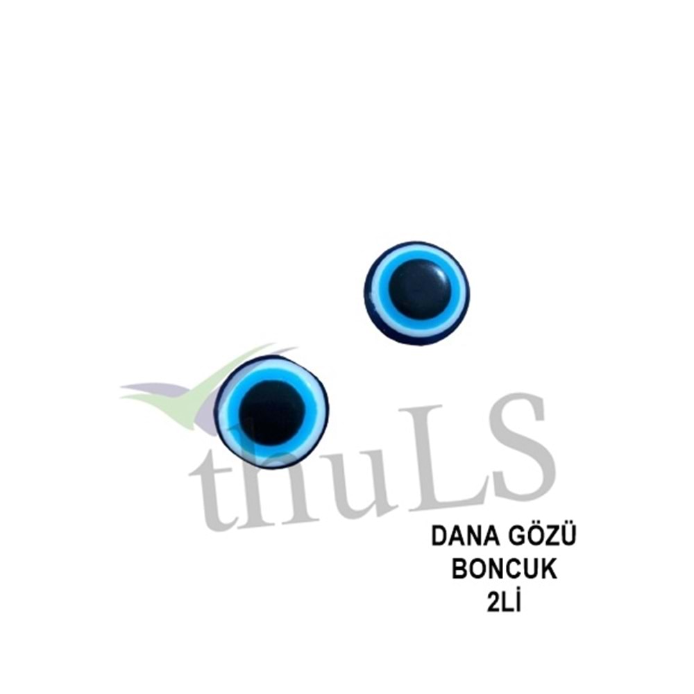 PLAKA DANA GÖZÜ BONCUK 2Lİ