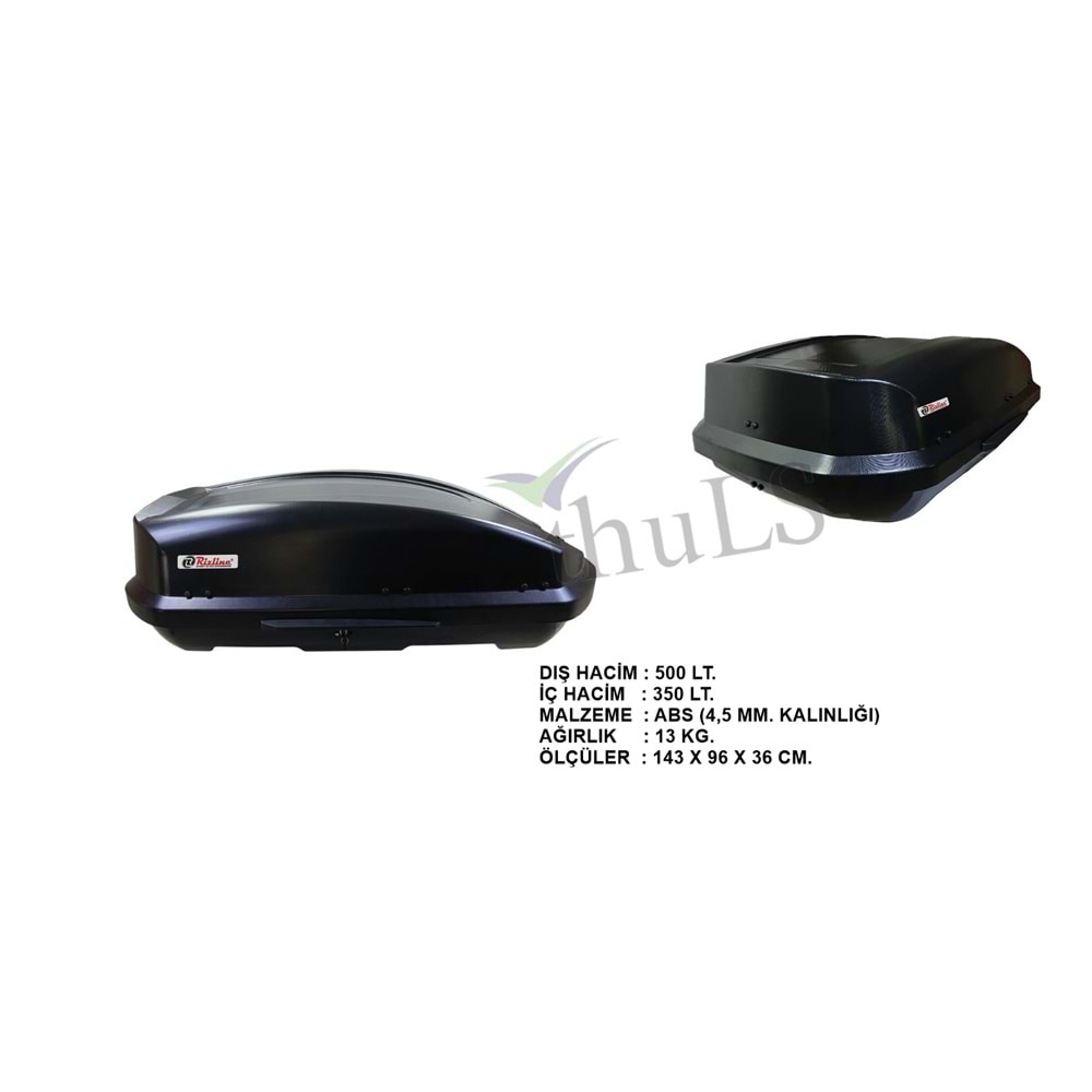 PORTBAGAJ 500 LT. TOMBUL SİYAH