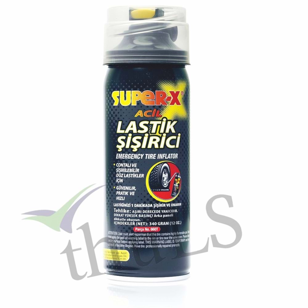 SUPERX ACİL LASTİK TAMİR KİTİ 340 ML.