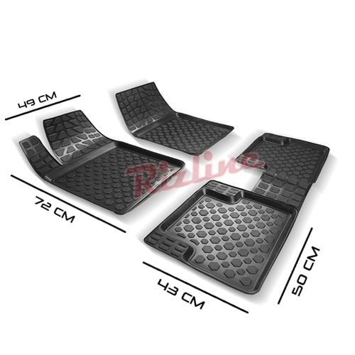 UNIVERSAL RIZLINE 3D PASPAS SİYAH