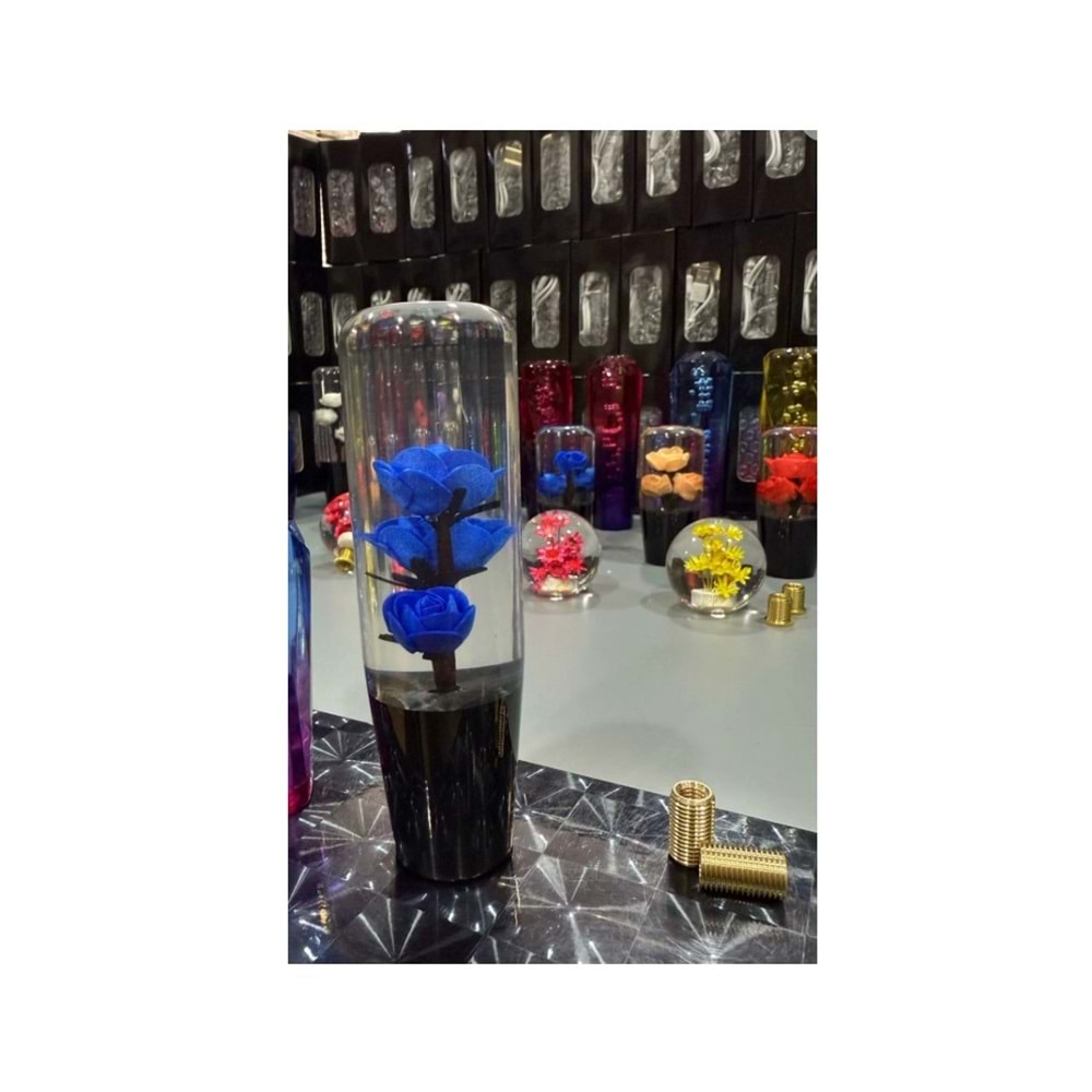 VİTES TOPUZU VT07 15 CM MAVİ GÜLLÜ