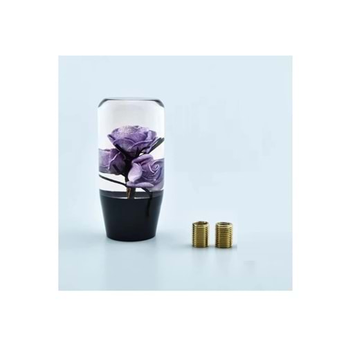 VİTES TOPUZU VT07 10 CM. MOR ÇİÇEKLİ