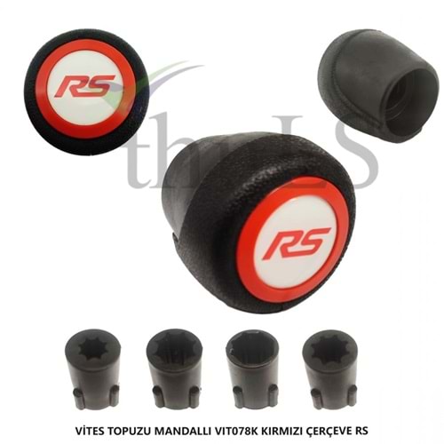 VİTES TOPUZU MANDALLI -78 RS KIRMIZI ÇERÇEVE