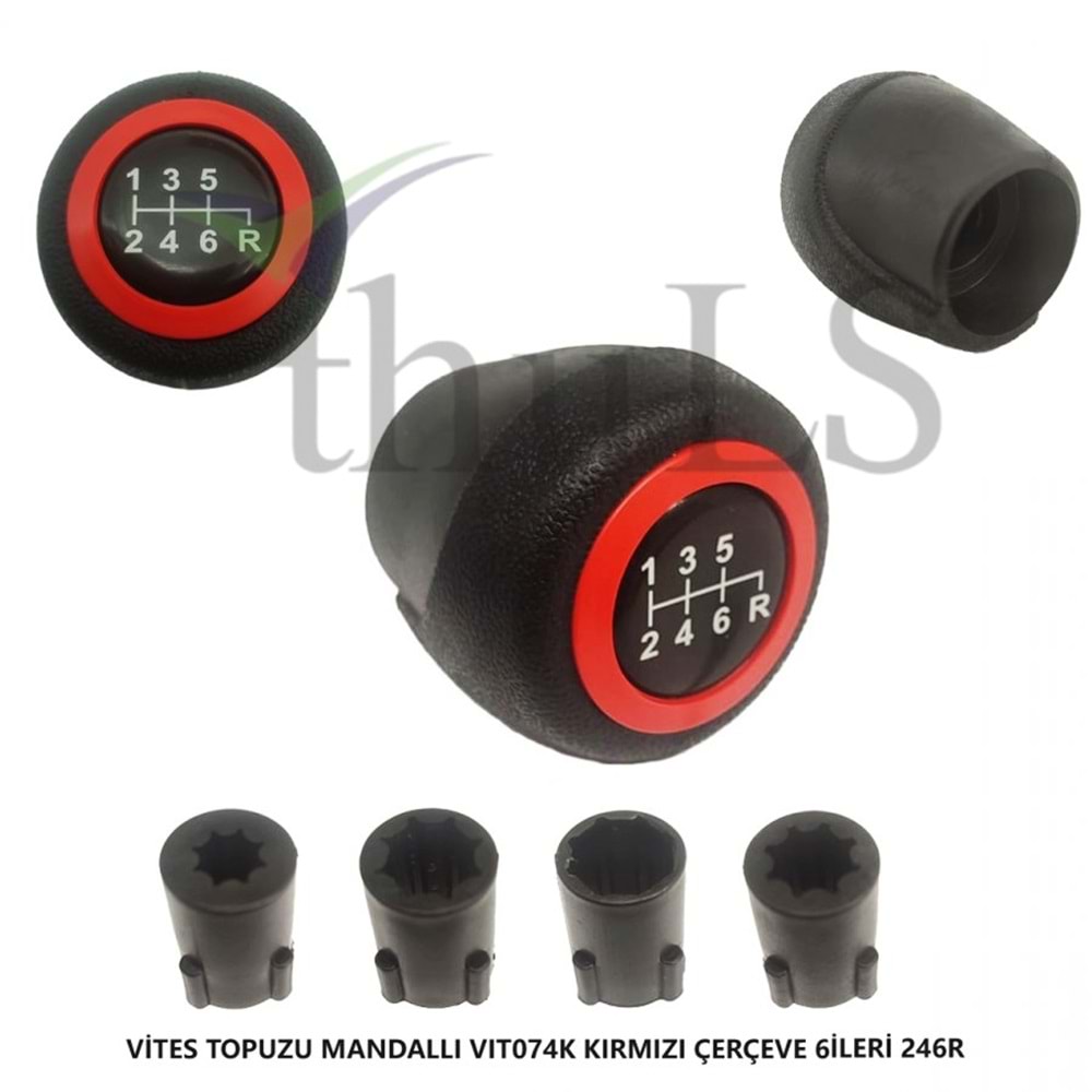 VİTES TOPUZU MAN.-74 6R SAĞ ALT KIRMIZI ÇERÇEVE